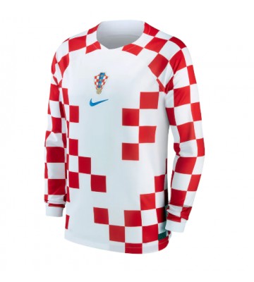 Croatia Replica Home Stadium Shirt World Cup 2022 Long Sleeve